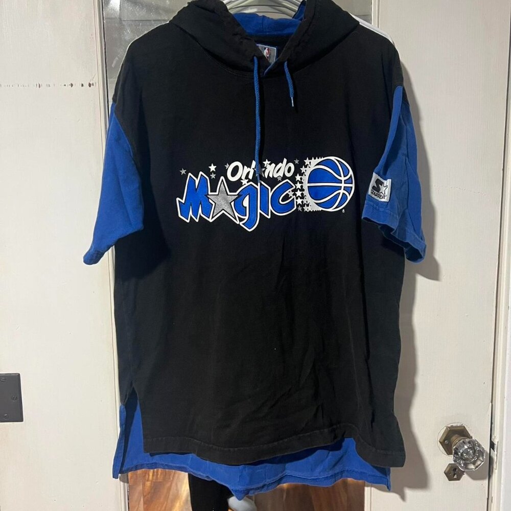Vintage Orlando Magic Starter shirt with hood #NBA